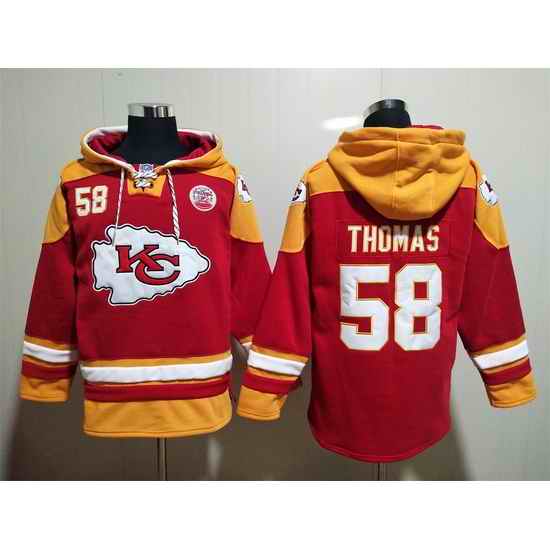 Kansas City Chiefs Sitched Pullover Hoodie #58 Derrick Thomas